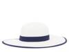 Straw Sun Hat White/Navy view