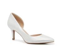 Satela Pump Silver Fabric view