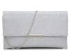 Betty Clutch Silver Metallic view