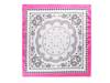 Bandana Scarf White/Black/Hot Pink Paisley Print view