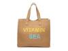 Phrase Tote Tan/Yellow/Blue Vitamin Sea view