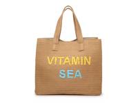 Phrase Tote Tan/Yellow/Blue Vitamin Sea view
