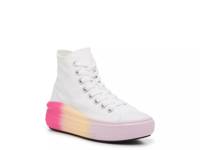 Chuck Taylor All Star Move Hyper Bright High-Top Sneaker - Women's White/Purple view