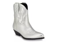 Ginette Western Bootie Silver Metallic view