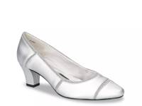 Datia Pump Silver Satin view