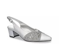 Bizzy Pump Silver Satin view