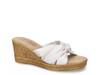 Ghita Wedge Sandal White view