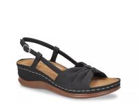 Jupiter Wedge Sandal Black view