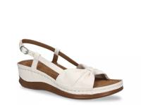 Jupiter Wedge Sandal White view