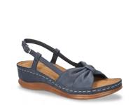 Jupiter Wedge Sandal Navy view