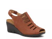 Alana Wedge Sandal Cognac Brown view