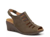 Alana Wedge Sandal Olive Green view