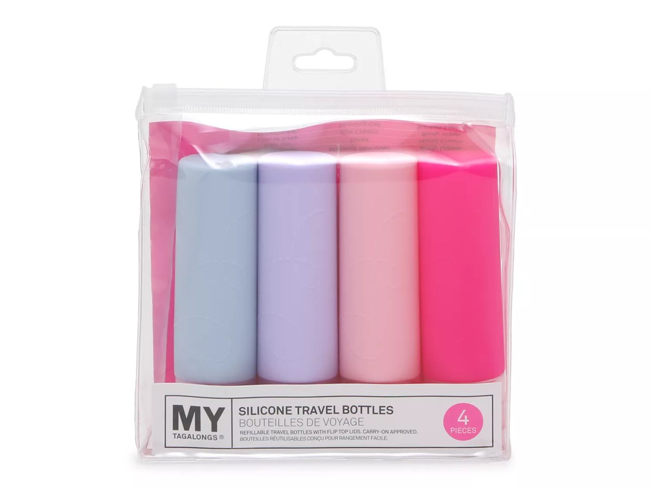 Silicone Travel Bottles - 4 Pack