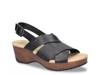 Rafey Wedge Sandal Black view