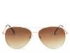 Chase Aviator Sunglasses Gold view