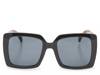 Emilie Oversize Square Sunglasses Black/Tortoise Shell view