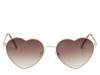 Loveletter Heart Sunglasses Gold view