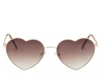 Loveletter Heart Sunglasses Gold view