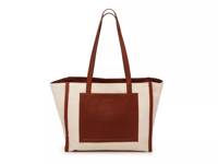 Canvas Tote Off White/Brown view