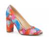 Ophilia Pump Orange/Turquoise/Multicolor Abstract Print view