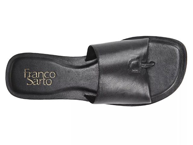 Sandales Femme Franco Sarto Noir Verni - Taille 10 US - Neuf Sans Boîte - Talon Plateforme