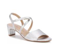 Liza Sandal Silver Snake Print view