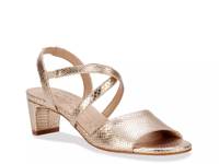Liza Sandal Gold Snake Print view