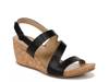 Adria Wedge Sandal Black view