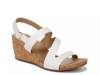 Adria Wedge Sandal White view