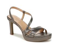 Abby Platform Sandal Pewter Snake Print Synthetic view