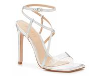 Aisha Sandal Clear Sparkle/Silver Metallic view