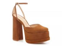 Luan Platform Pump Cognac Brown view