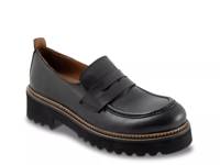 Annie Platform Penny Loafer Black view