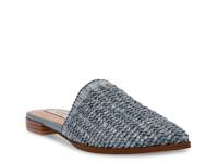Valera Mule Denim Blue Raffia view