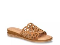 Cas Italy Wedge Sandal Whiskey Tan view