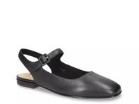 Andie Mary Jane Flat Black Leather view