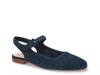 Andie Mary Jane Flat Navy Suede view
