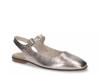 Andie Mary Jane Flat Champagne Silver Leather view
