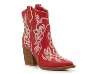 Wendi Cowboy Bootie Red/Gold view