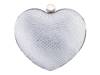 Cupid Clutch Silver Metallic view