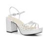 Carmen Platform Sandal Silver Metallic view