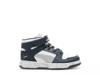 Rebound Mid Layup Marble Sneaker - Kids' Navy/White view