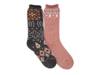 Heat Retainer Women's Thermal Crew Socks - 2 Pack Grey/Peach view