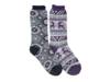 Heat Retainer Women's Thermal Crew Socks - 2 Pack Navy/Purple view
