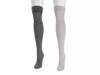 Marl Women's Over-the-Knee Socks - 2 Pack Charcoal/Grey view
