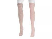 Marl Women's Over-the-Knee Socks - 2 Pack Light Pink/Beige view