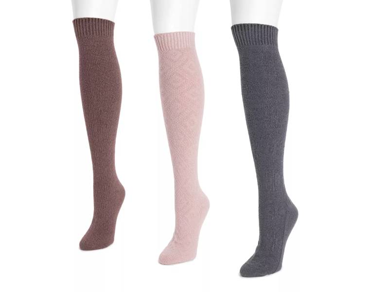 Knit Women's Knee Socks - 3 Pack