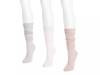 Knit Women's Knee Socks - 3 Pack Grey/Off White/Beige view