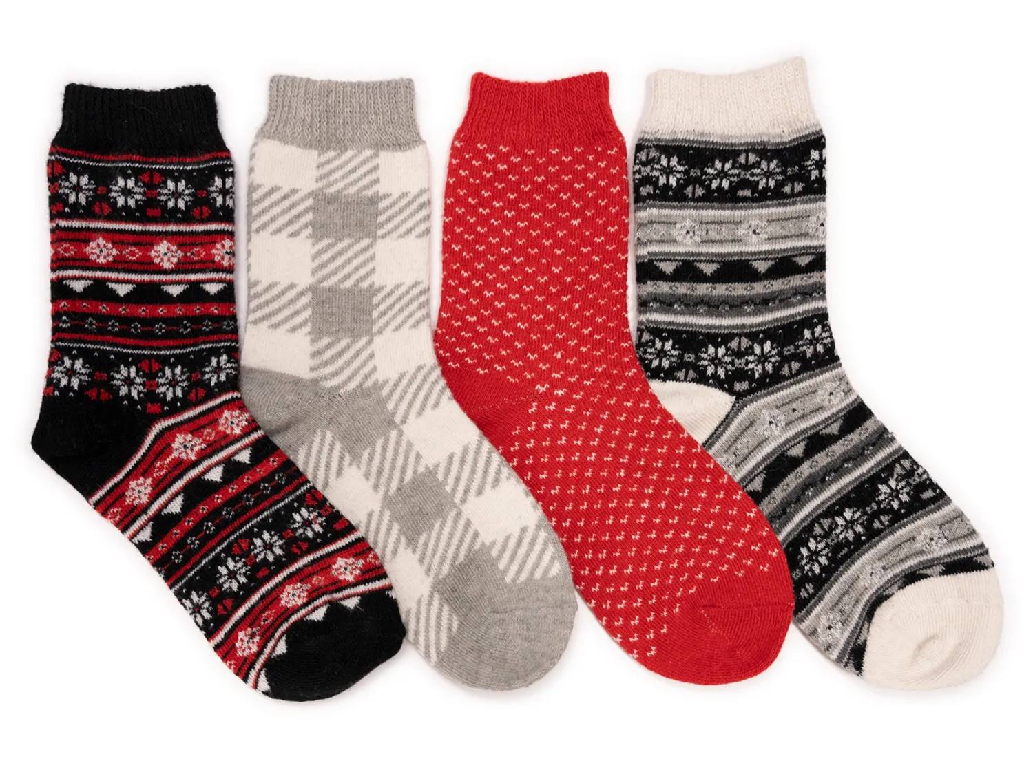 Holiday Women's Crew Socks - 4 Pack