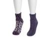 Chenille Women's Slipper Socks - 2 Pack Purple/Eggplant view